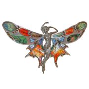 Kinkiet witrażowy "Duży Motyl" Autorskie Dzieło Sztuki