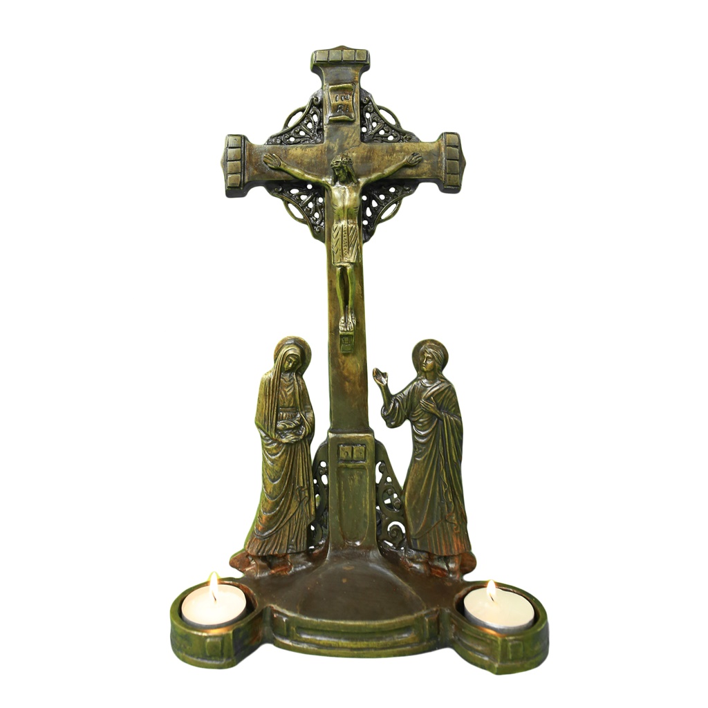Ołtarzyk stojący ze świecami i kadzidełkiem, Pasyjka